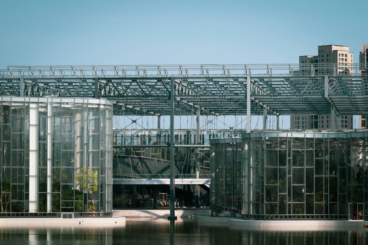 A commercial greenhouse.