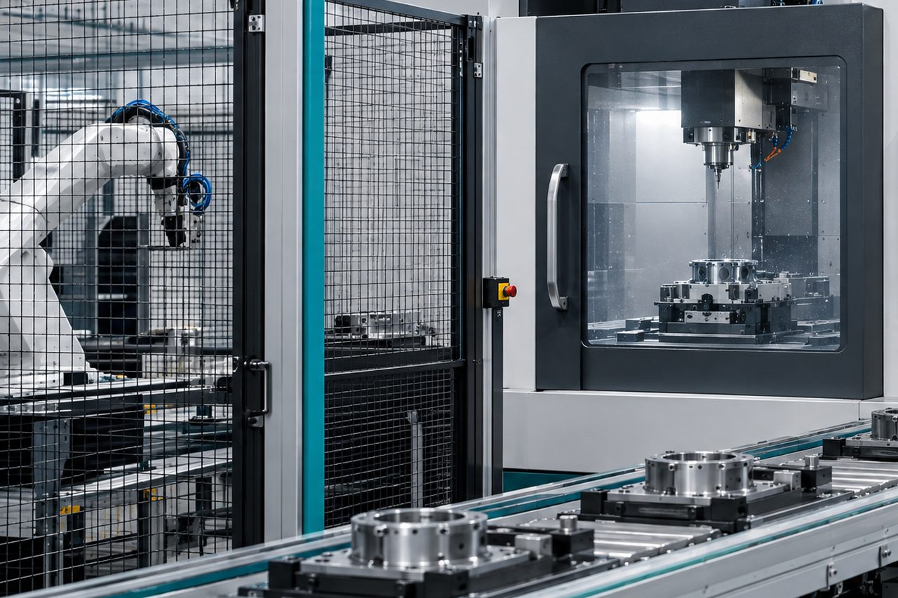 Machinery running on a production line.